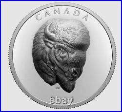 2021 Canada $25 Bold Bison EHR Extraordinary High Relief pure silver coin