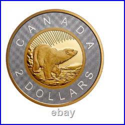 2021 Canada $2 Renewed Toonie Polar Bear Masters Club 2 oz Pure Silver Coin