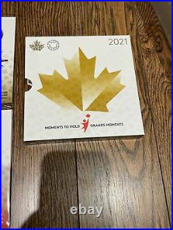 2021 Canada $5.999 Silver Coin Moments To Hold Set Of 4 With Case Holder