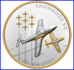 2021 Canada 5 oz. Pure Silver Coin the Snowbirds A Canadian Legacy