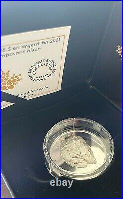 2021 Canada Bold Bison EHR Coin Pure Silver