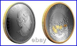 2021 Canada Klondike Gold Rush Pure Silver Concave Coin 1oz 125th Anniversary