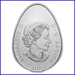 2021 Canada Traditional Ukrainian Pysanka 20$ 99.99% Pure Silver Egg Shaped Coin
