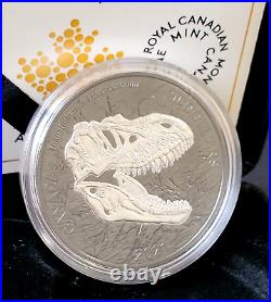 2021 Canada Tyrannosaur Dinosaurs Reaper Of Death $20 Pure Silver Coin