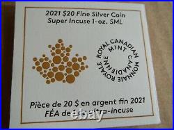 2021 FINE SILVER COIN SUPER INCUSE 1oz SML