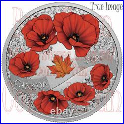 2021 Lest We Forget A Wreath of Remembrance $20 Pure Silver Proof Coin Canada