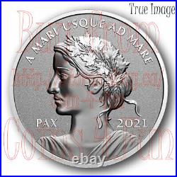 2021 PAX Peace Dollar $1 1 OZ Pure Silver Proof Coin Canada