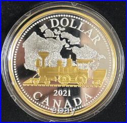 2021 Renewed Dollar Trans-Canada Railway Masters 2OZ Silver Proof $1 Coin