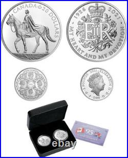 2021 Royal Celebration Coin Set. 9999 Fine Silver (RCM 200060) (20172)