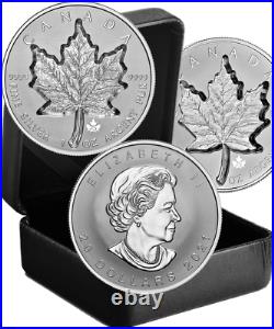 2021 Super Incuse Silver Maple Leaf SML $20 1OZ Silver Proof Coin Canada Privy25