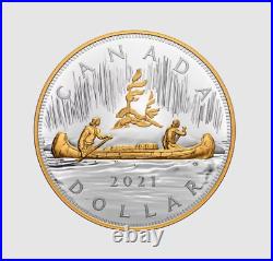 2021 The Quintessential Voyageur Dollar 1 Kilo Pure Silver Coin #coinsofcanada