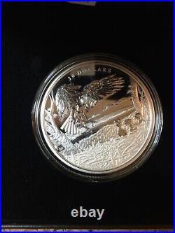 2022 $30 Multifaceted Animal Family Bald Eagles 2 oz silver coin Canada
