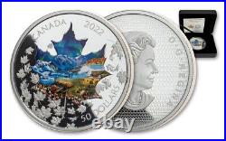 2022 $50 Canada 3oz. 9999 Silver Proof Canadian Collage Colorized Coin OGP COA
