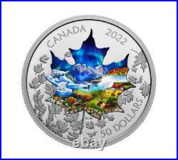 2022 $50 Fine Silver Coin Canadian Collage