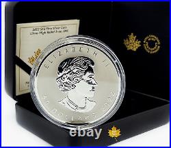 2022 5 oz. Silver $50 Proof Coin Ultra-High Relief Silver Maple Leaf SML. 9999