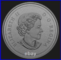 2022 CANADA 1c 10th Anniversary of the Last PENNY 5oz. 9999 Pure Silver Coin