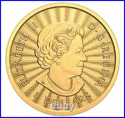 2022 CANADA $5 MAJESTIC POLAR BEAR 1/10oz. 9999 24k GOLD & 1oz. 9999 Silver Coin