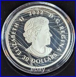 2022 Canada 2 oz Proof Silver Visions of Canada Coin. 9999 Fine (Box & COA)