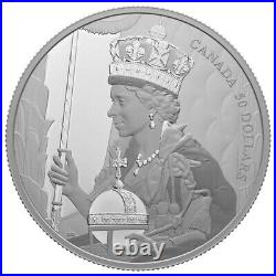2022 Canada $50 Pure Silver Coin Queen Elizabeth II's Coronation