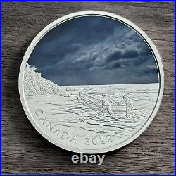 2022 Canada Ghost Ship 5oz Silver Coin with Activated Color. Royal Canadian Mint