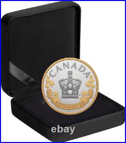 2022 Canada Pure Silver Dollar Coin Imperial State Crown Proof Special Edition