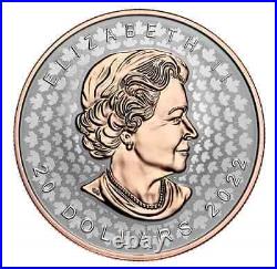 2022 Canada Super Incuse SML $20 1 oz coin 99.99% Silver rose gold plating