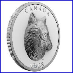 2022 Canada Timber Wolf Extra High Relief $25 1 oz coin 99.99% Silver