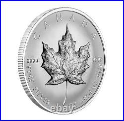 2022 Canada Ultra-High Relief Silver Maple Leaf 5 oz. Fine Silver Coin