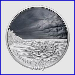 2022 Canadian Ghost Ship 5oz Silver Coin with Black Light-Activated Colour