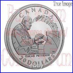 2022 Celebrating Oscar Peterson $20 1 OZ Pure Silver Proof Coin Canada