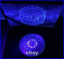2022 Glow-in-the-Dark Signs of the Zodiac Pure 2oz silver coin Canada