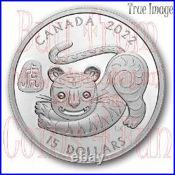 2022 Lunar Year of the Tiger $15 Pure Silver Proof Coin #1 Canada