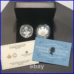2022 The Platinum Jubilee of Her Majesty Queen Elizabeth II Silver Two-Coin Set
