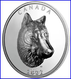 2022 Timber Wolf High Relief Pure 1oz. 9999 silver coin Canada