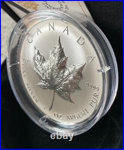 2022 Ultra-High Relief Maple Leaf Pure 5oz Silver Coin Canada