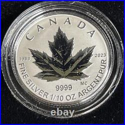 2023 35th Anniversary Silver Maple Canada Proof PF 5-Coin Fractional Silver Set