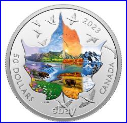 2023 3oz. Pure Silver Coin Canadian Collage Four Seasons