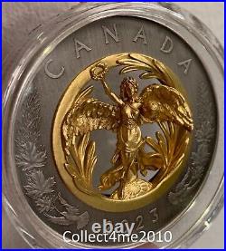 2023 $50 Allegory of Peace 3D Pure 132 gr. 9999 Silver Coin Canada Ready to ship