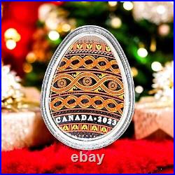 2023 99.99% Silver Coin $20 Dollars, Ukrainian Pysanka