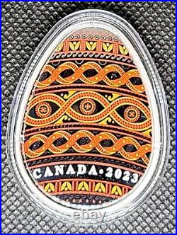 2023 99.99% Silver Coin $20 Dollars, Ukrainian Pysanka