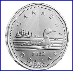2023 CANADA $1 LOON W Winnipeg Mint Mark #2 1oz. 9999 Pure Silver Coin