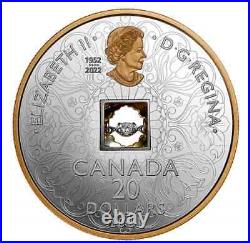 2023 CANADA $20 DANCING DIAMOND Sparkle of the Heart. 9999 Pure Silver Coin