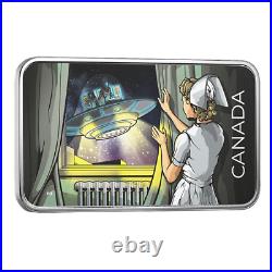 2023 CANADA $20 UFO Duncan Incident Unexplained Phenomena Pure Silver Glow Coin