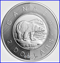 2023 CANADA $2 POLAR BEAR W Winnipeg Mint Mark 1oz. 9999 Pure Silver Coin