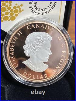2023 Canada 1$ Peace Dollar Silver Rose Gold Plated Proof Dollar Coin