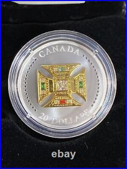 2023 Canada 20 Dollar Silver Coin St Edward's Coronation Crown Jewel