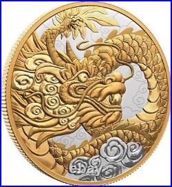 2023 Canada Heavenly Dragon 5oz Silver Proof Coin
