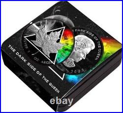 2023 Canada Maple Leaf Dark Side of the Queen Edition 1 oz. 999 Silver Coin