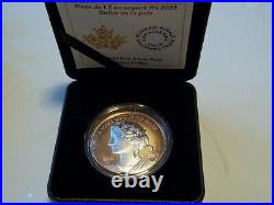 2023 Canada PAX Rose Gold Plated $1 Peace Dollar 1 oz. Pure Silver Coin