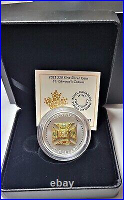 2023 HM Queen Elizabeth II's The St. Edward's Crown $20 Pure Silver Coin